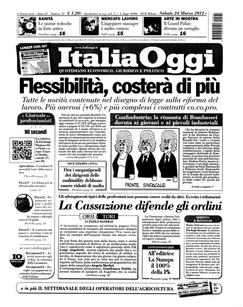 Italia oggi : quotidiano di economia finanza e politica